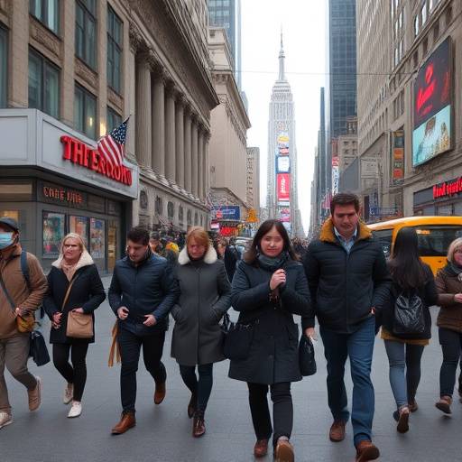 Persone che camminano in un distretto finanziario, simbolo dell'inflazione