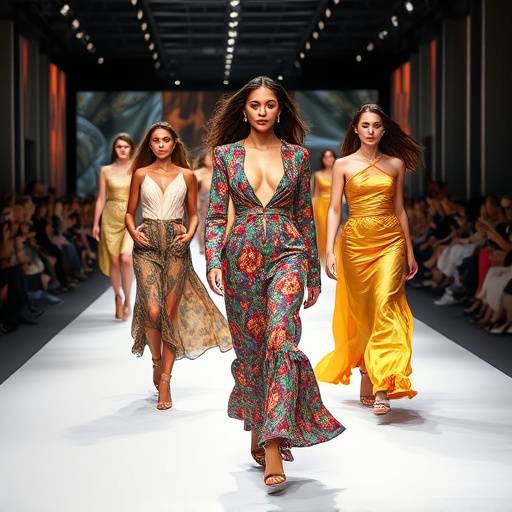 Persone che partecipano a una sfilata di moda a Milano