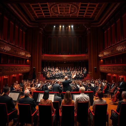 Un concerto di musica classica in un teatro